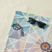 Serviette De Plage Carte d'Air Afrique du monde (En situation)