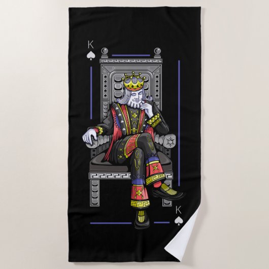 Serviette De Plage Carte King (Devant)