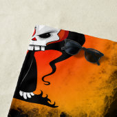 Serviette De Plage Carton de la Faucheuse (En situation)