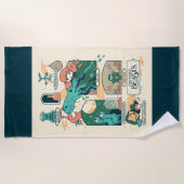 Serviette De Plage Cartoon Fantastic Beasts Scenes (Devant)