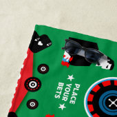 Serviette De Plage Casino Gambling Poker Roulette (En situation)