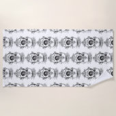 Serviette De Plage Casque antique de plongée (Devant)