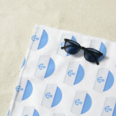 Serviette De Plage casquette marin (En situation)