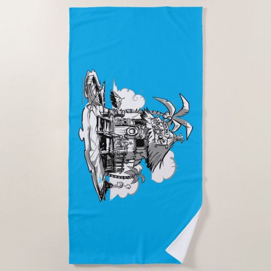 Serviette De Plage Casquette'n Jack's Mog Mog Shack Beach Towel (Devant)