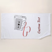 Serviette de plage cassette audio (Devant)