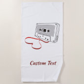 Serviette de plage cassette audio (Devant)