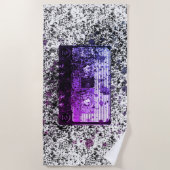 Serviette De Plage Cassette audio rétro (Devant)