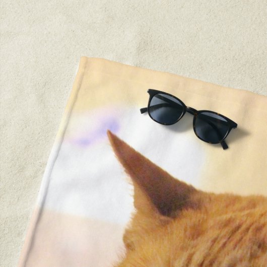 Serviette De Plage Cat (En situation)