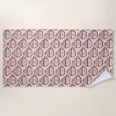 Serviette De Plage Cat Cafe motif (Devant)
