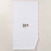 Serviette De Plage Cat Christmas Tree Christmas (Devant)