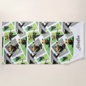 Serviette De Plage Cat Noir & Motif Plagg (Devant)