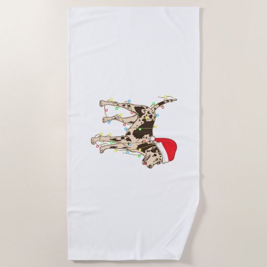 Serviette De Plage Catahoula Leopard Dog Lover Funny (Devant)