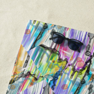 SERVIETTE DE PLAGE CATÉGORIE CINQ ÉCHANTILLONNEMENT ART CONCEPTION AB