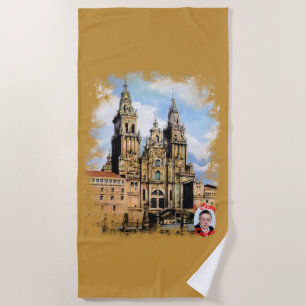 Serviette De Plage Cathédrale Santiago de Compostela (A La Corogne)