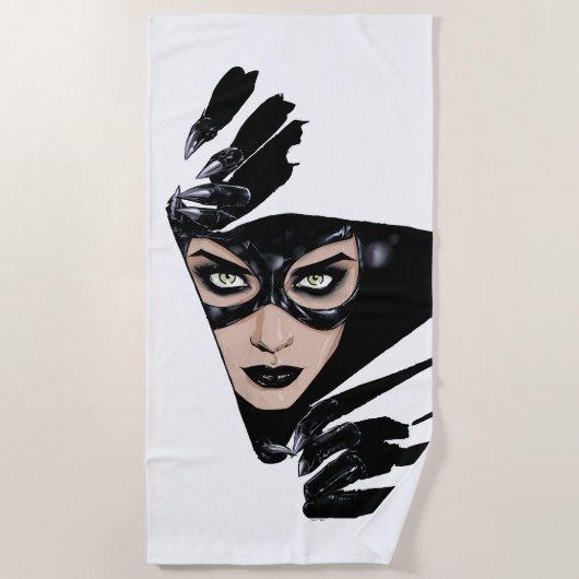 Serviette De Plage Catwoman The Claws Are Out Cover Illustration (Devant)