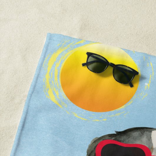 Serviette De Plage Cavalier d'été (En situation)