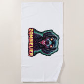 Serviette De Plage Cavalier King Charles Spaniel CKCS Zombie Dog Hall (Devant)