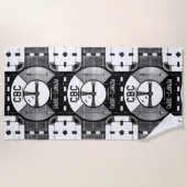 Serviette De Plage CBC Test Motif Beach Towel (Devant)
