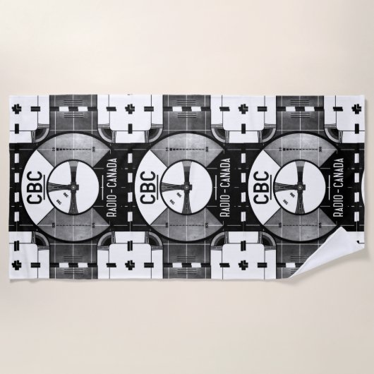 Serviette De Plage CBC Test Motif Beach Towel (Devant)