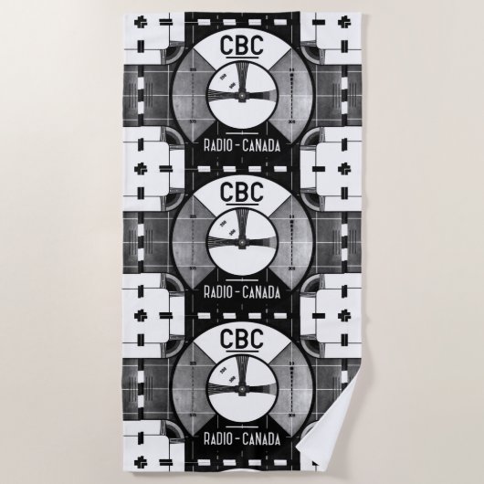 Serviette De Plage CBC Test Motif Beach Towel (Devant)