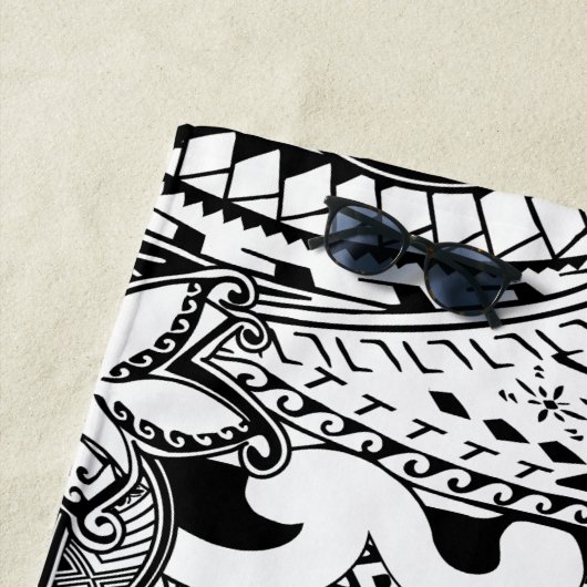 Serviette De Plage Ce n'est pas toujours les tatouages polynésiens (En situation)