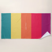 Serviette De Plage Célébration personnalisée d'été (Devant)
