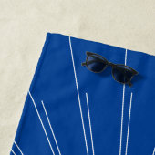 Serviette De Plage Célébrez les étoiles rouge, blanc et bleu (En situation)