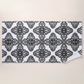 serviette de plage céleste de croix (Devant)
