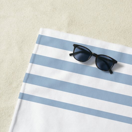 Serviette De Plage Célibataire de la dernière vague bleue (En situation)