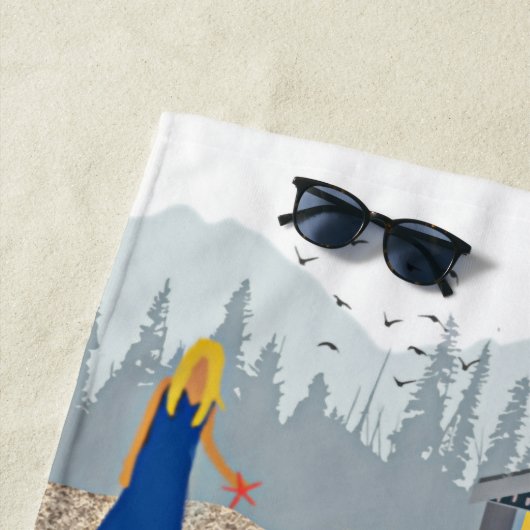 Serviette De Plage CELUI-CI COMPTE - chow Beach Towel (En situation)