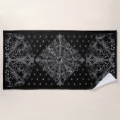Serviette De Plage Céramique noir (Devant)