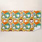 Serviette De Plage Cercles, cercles (Devant)