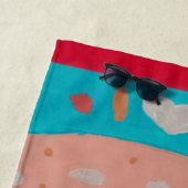 Serviette De Plage Cercles d'amour (En situation)