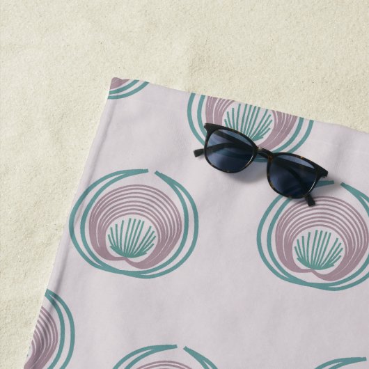Serviette De Plage Cercles de paquetage (En situation)