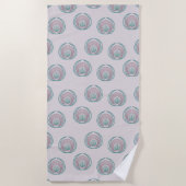 Serviette De Plage Cercles de paquetage (Devant)