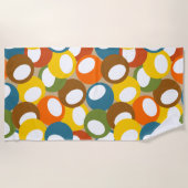 Serviette De Plage Cercles d'olivier des années 1970 (Devant)