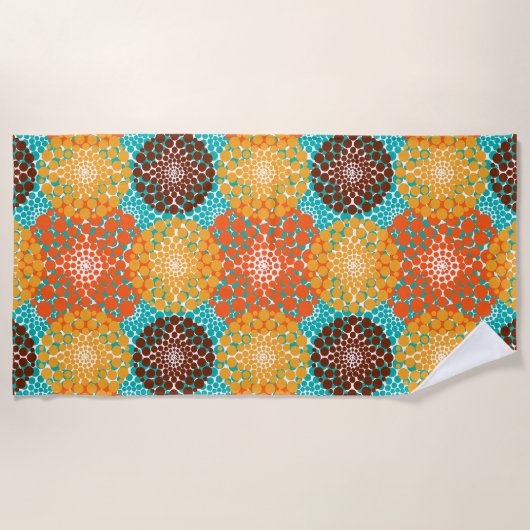 Serviette De Plage Cercles localisés (Devant)