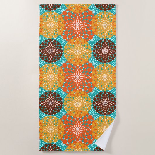 Serviette De Plage Cercles localisés (Devant)