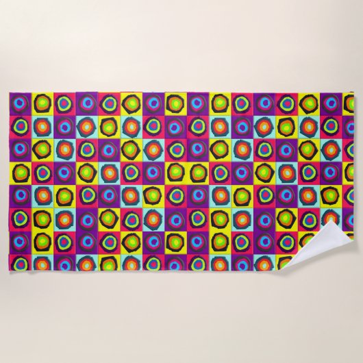 Serviette De Plage cercles motif (Devant)