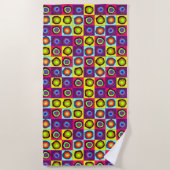 Serviette De Plage cercles motif (Devant)