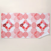 Serviette De Plage Cercles pointus (Devant)