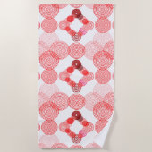 Serviette De Plage Cercles pointus (Devant)