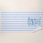 Serviette De Plage Cérémonie de Bachelorette Côtière Moderne Cocktail (Devant)