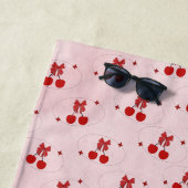 Serviette De Plage Cerise (En situation)