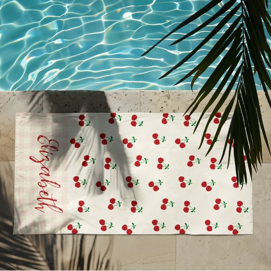 Serviette De Plage Cerises