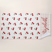 Serviette De Plage Cerises (Devant)