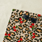 Serviette De Plage cerises léopards (En situation)