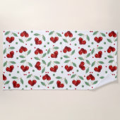 Serviette De Plage Cerises rétro (Devant)