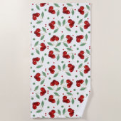 Serviette De Plage Cerises rétro (Devant)