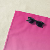 Serviette De Plage cerisier rose croustillant rose (En situation)